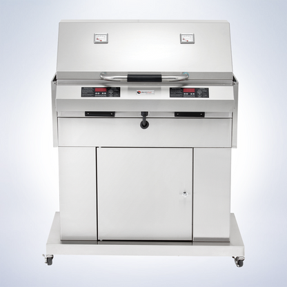 Electri-Chef Ruby 32 inch dual control electric grill, interior view