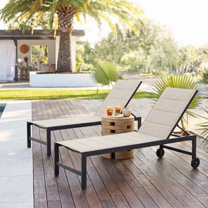 Mado Outdoor Patio Side Table, Natural