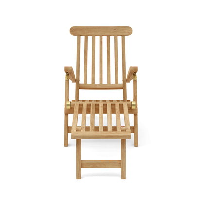 Anderson Teak Royal Steamer 3-Piece Set with Side Table