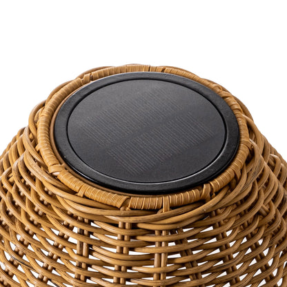 Kintal Outdoor Solar Table Lamp, Natural