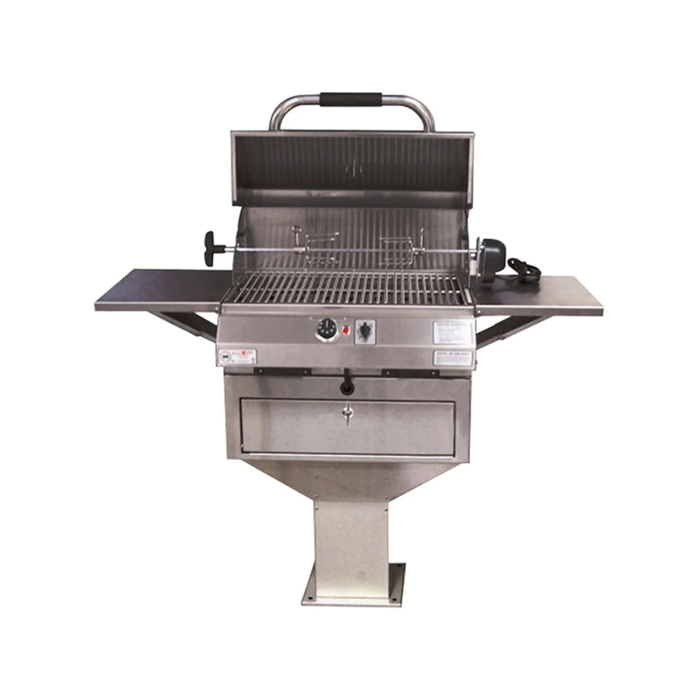 Electri-Chef Emerald Pedestal-Base Electric Grill, 24", Single Temperature Control | 4400-EC-336-PB-24