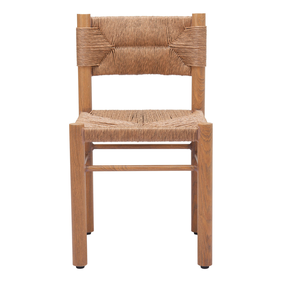 Iska Outdoor Patio Dining Chair, Set of 2, Natural