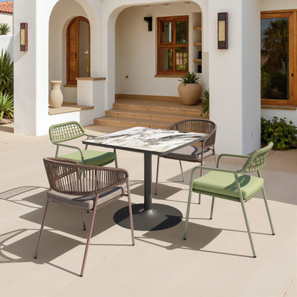 Skye Outdoor Patio Dining Chair, Set of 2, Brown