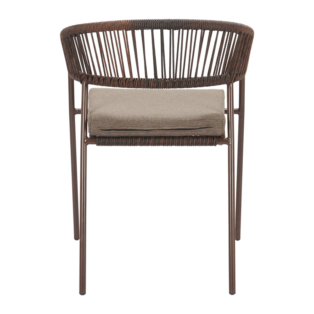 Skye Outdoor Patio Dining Chair, Set of 2, Brown