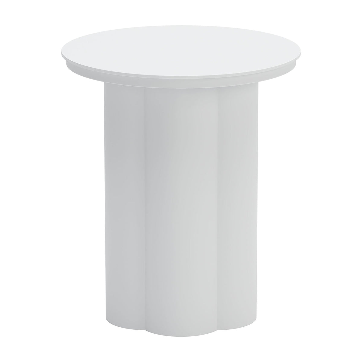 Kogur Outdoor Patio Side Table, White