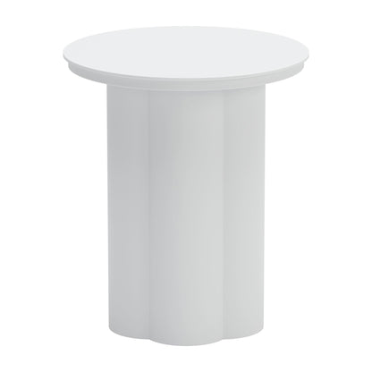 Kogur Outdoor Patio Side Table, White