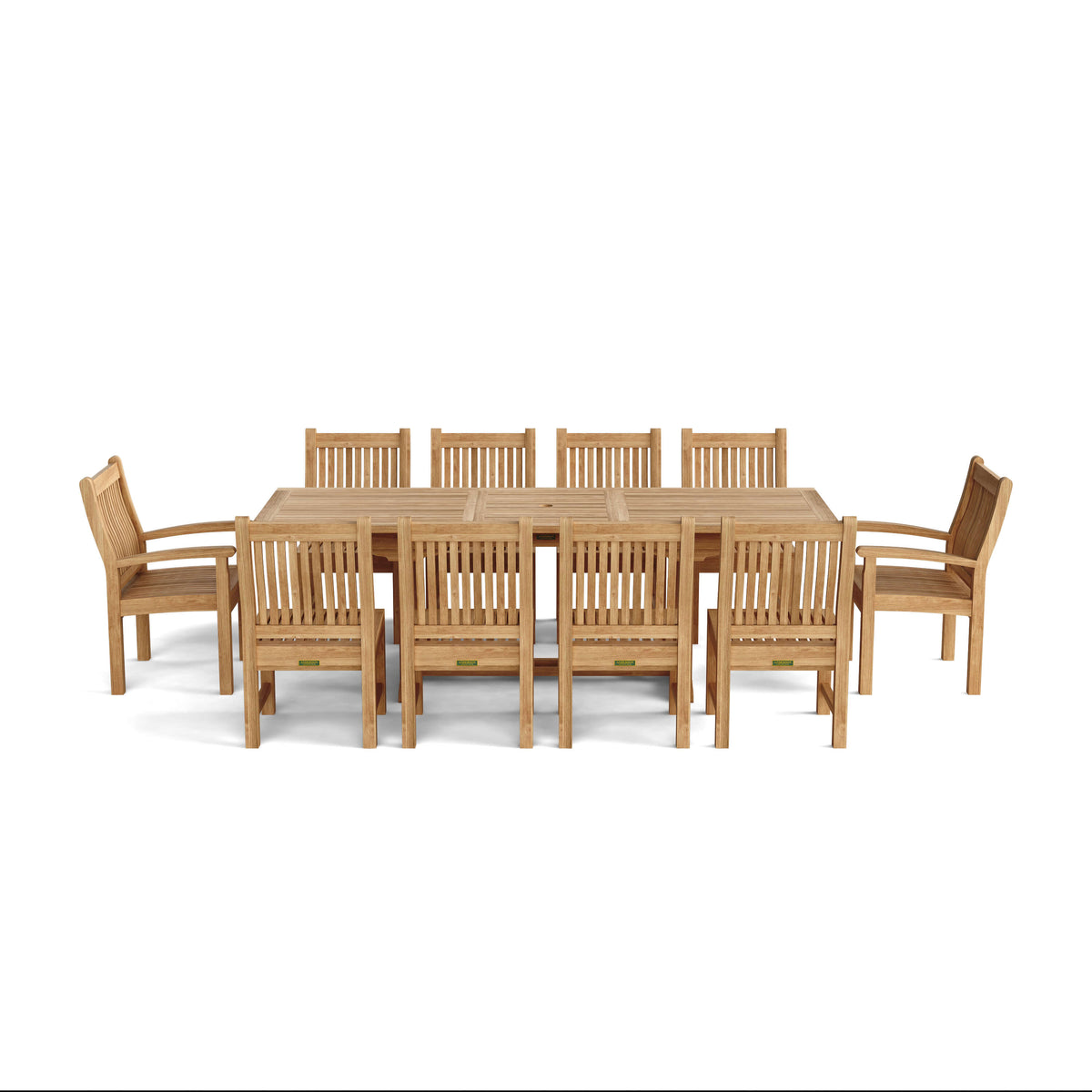 Anderson Teak Bahama Sahara 11-Piece 8' Rectangular Dining Set