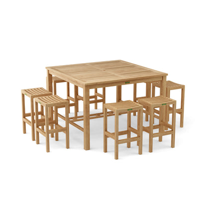 Anderson Teak Windsor Montego 9-Piece Square Bar Set