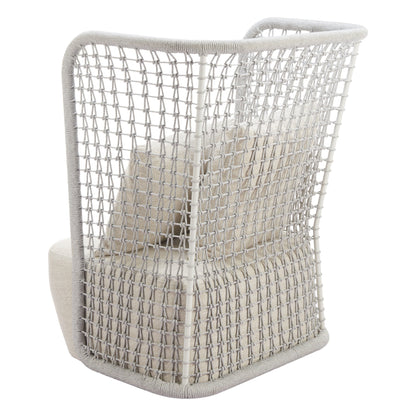 Hudu Outdoor Patio Accent Chair, Beige