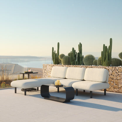 Aperto Outdoor Patio Accent Chair, Beige
