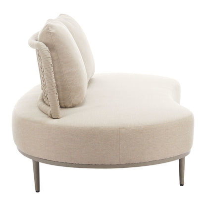 Ruhe Outdoor Patio Sofa, Beige
