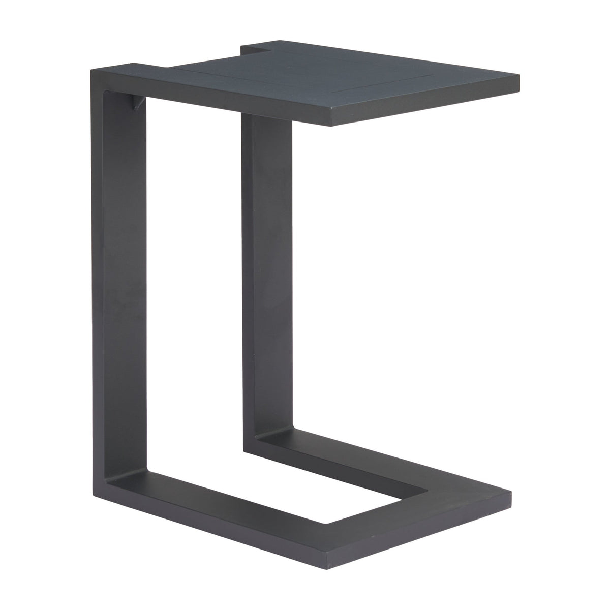 Tudi Outdoor Patio Side Table, Black