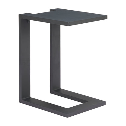 Tudi Outdoor Patio Side Table, Black