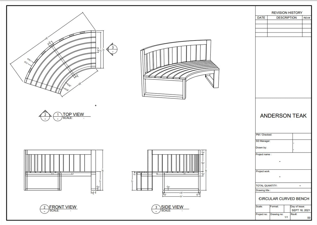 Anderson Teak Circular Modular Deep Seating