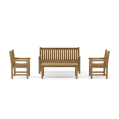 Anderson Teak Classic 3-Seater 4-Piece Conversation Set