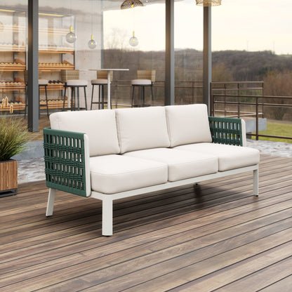 Bridgehampton Outdoor Patio Sofa, White