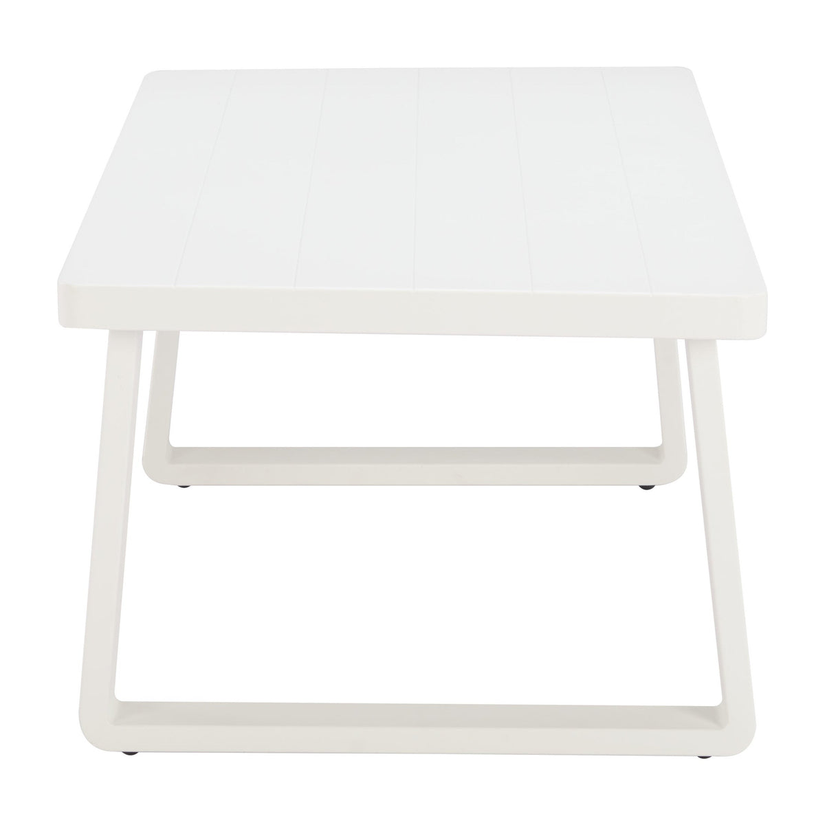 Welt Outdoor Patio Coffee Table, White
