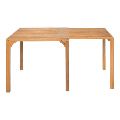 Riviera Outdoor Patio Extendable Dining Table, Natural