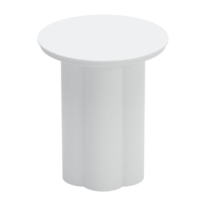 Kogur Outdoor Patio Side Table, White