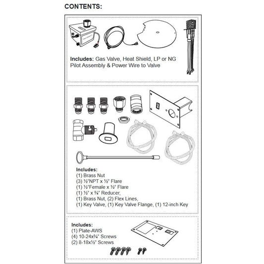 Firegear AWS High-Capacity Multiple Fire Feature Ignition System, Natural Gas - FG-AWS30VDC-HC-K-N