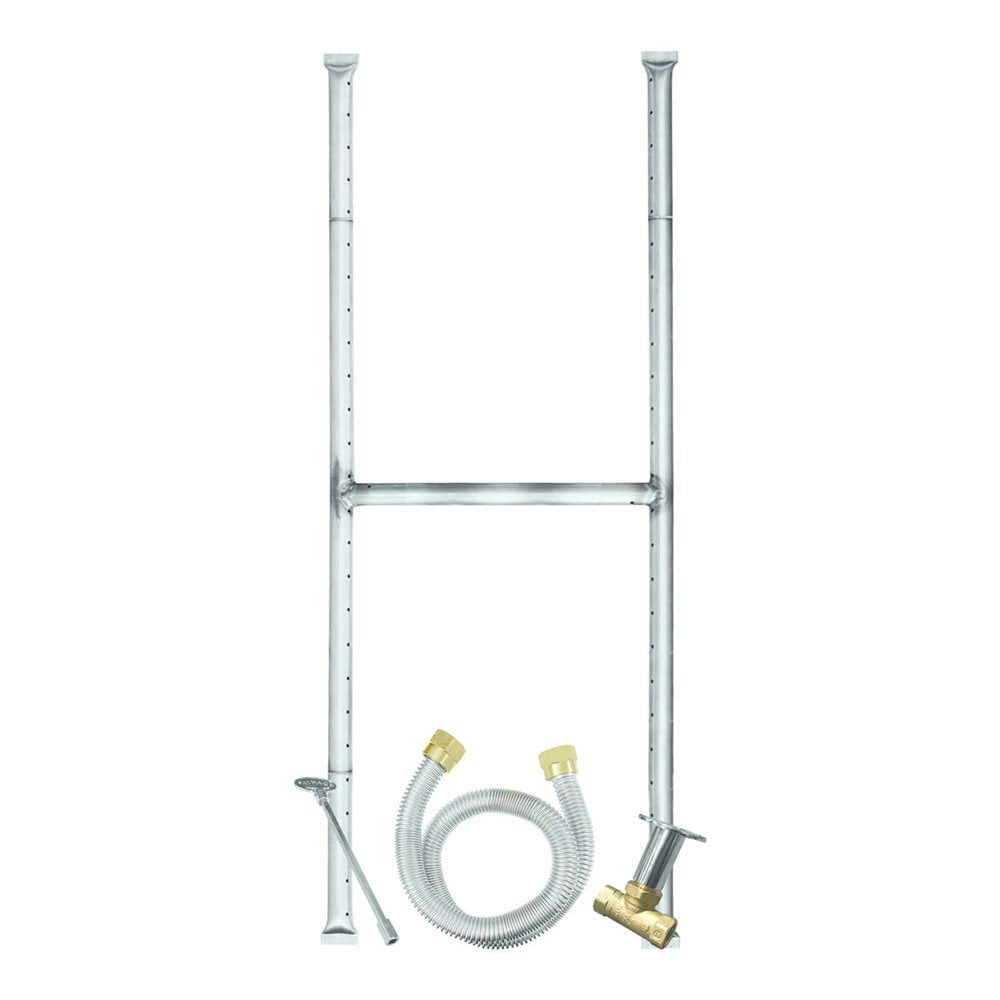 Firegear FG-H-9310SSK 93 x 10 stainless steel natural gas H-burner kit