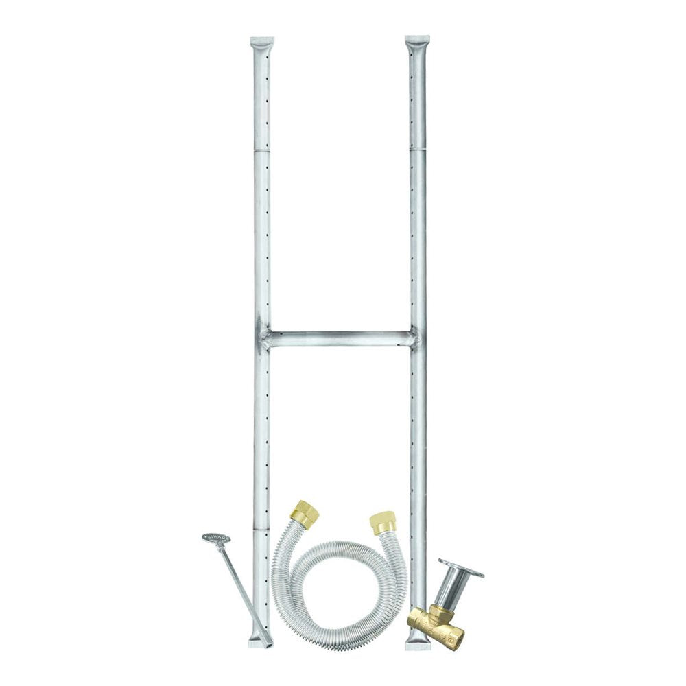 Firegear FG-H-3006SSK 30 x 6 stainless steel natural gas H-burner kit