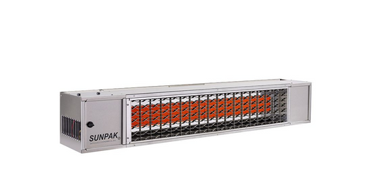Sunpak S25 gas infrared patio heater, stainless steel