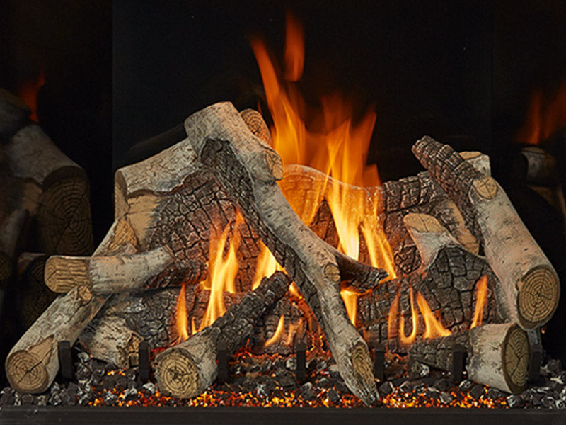 FireGarden birch log set on a gas burner, part 94500982