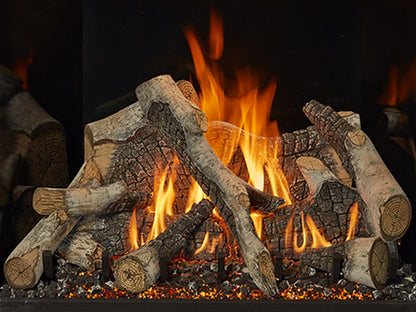 FireGarden birch log set on a gas burner, part 94500982