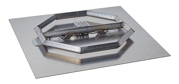 FireGarden Voracious Fire 18 inch burner shown on a base plate