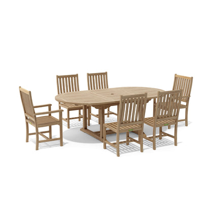 Anderson Teak Bahama Wilshire 7-Piece Extension Dining Set