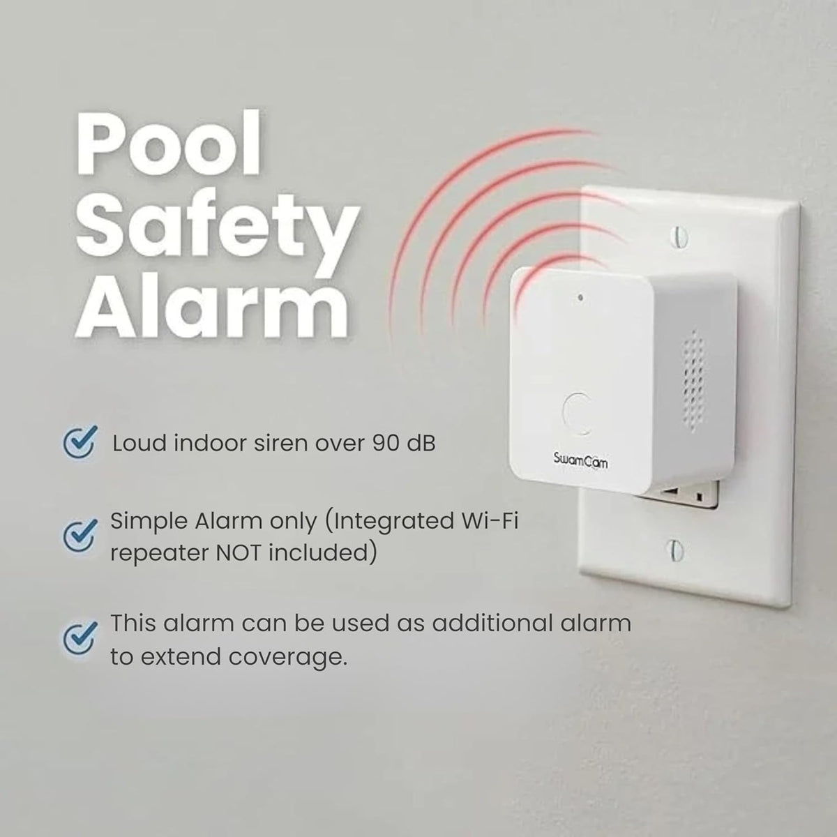 SwamCam Simple Alarm, model SCALM1, view 2
