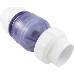 Flo Control True Union Swing Check Valve, 2 inch, Clear, model 1700C20