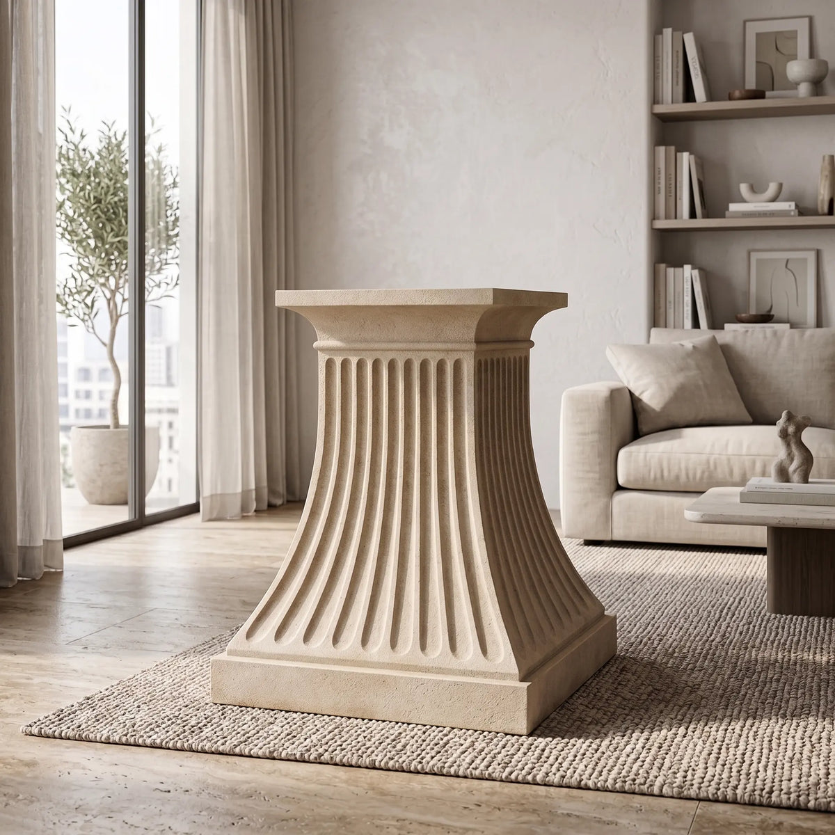 Anderson Teak Fluted Pedestal