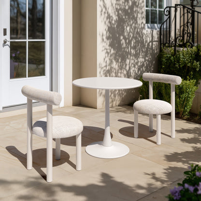 Ceres Outdoor Patio Dining Chair, Beige