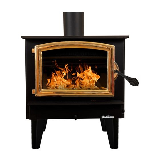 Buck Stove FP 74G Model 74 wood stove with gold door