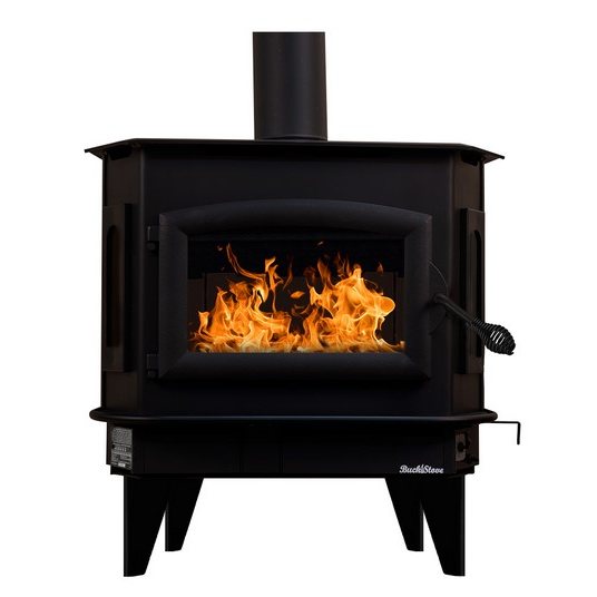 Buck Stove FP 81 Model 81 wood stove with black door