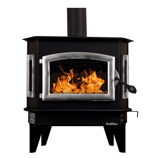 Buck Stove FP 81P Model 81 wood stove with pewter door