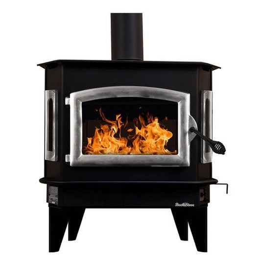 Buck Stove FP 81P Model 81 wood stove with pewter door