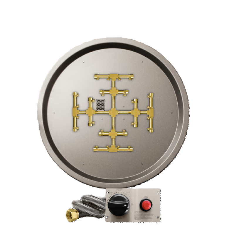 Firegear FPB-29RPSSF18TPSI-N 29-inch round drop-in natural gas TPSI Pro Snowflake system