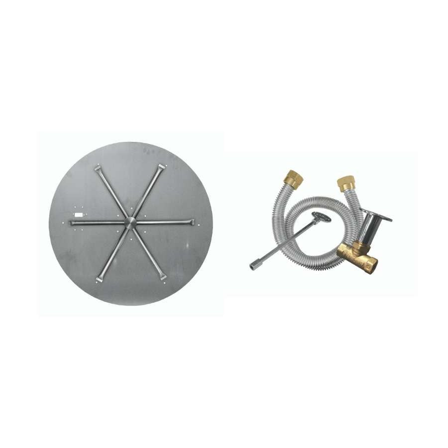 Firegear FPB-26DBS22MT-N 26-inch round flat natural gas Match Throw burner system