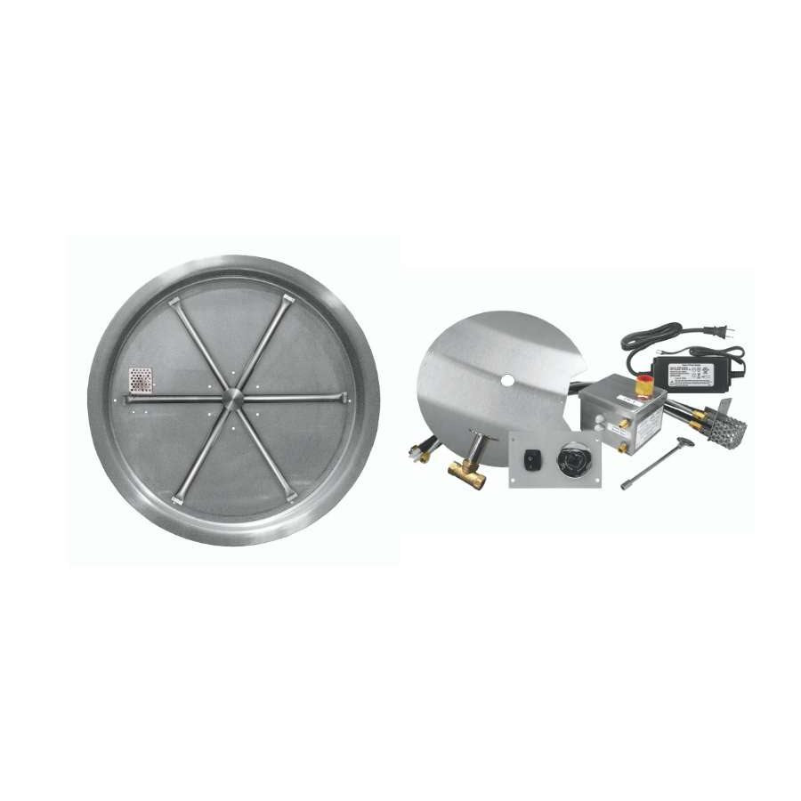 Firegear FPB-25RBSAWS-N 25-inch round drop-in natural gas AWS burner system