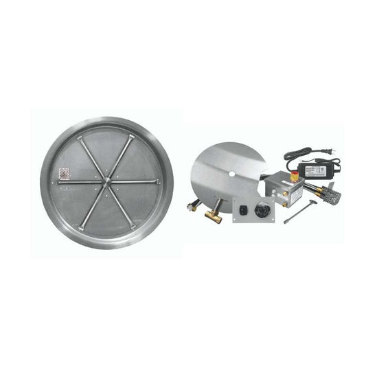 Firegear FPB-25RBSAWS-P 25-inch round drop-in propane AWS burner system