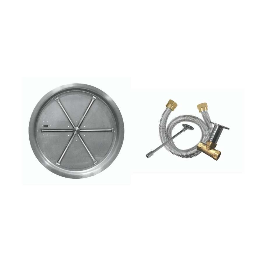 Firegear FPB-33RBS31MT-N 33-inch round drop-in natural gas Match Throw burner system