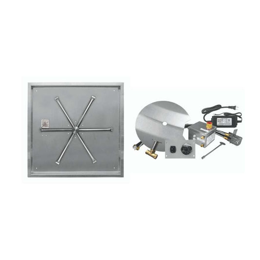 Firegear FPB-26SBSAWS-N 26-inch square drop-in natural gas AWS burner system