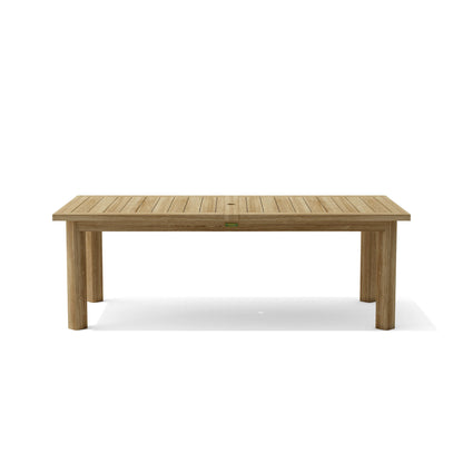 Anderson Teak Chelsea 13-Piece Rectangular Double Extension Table Set