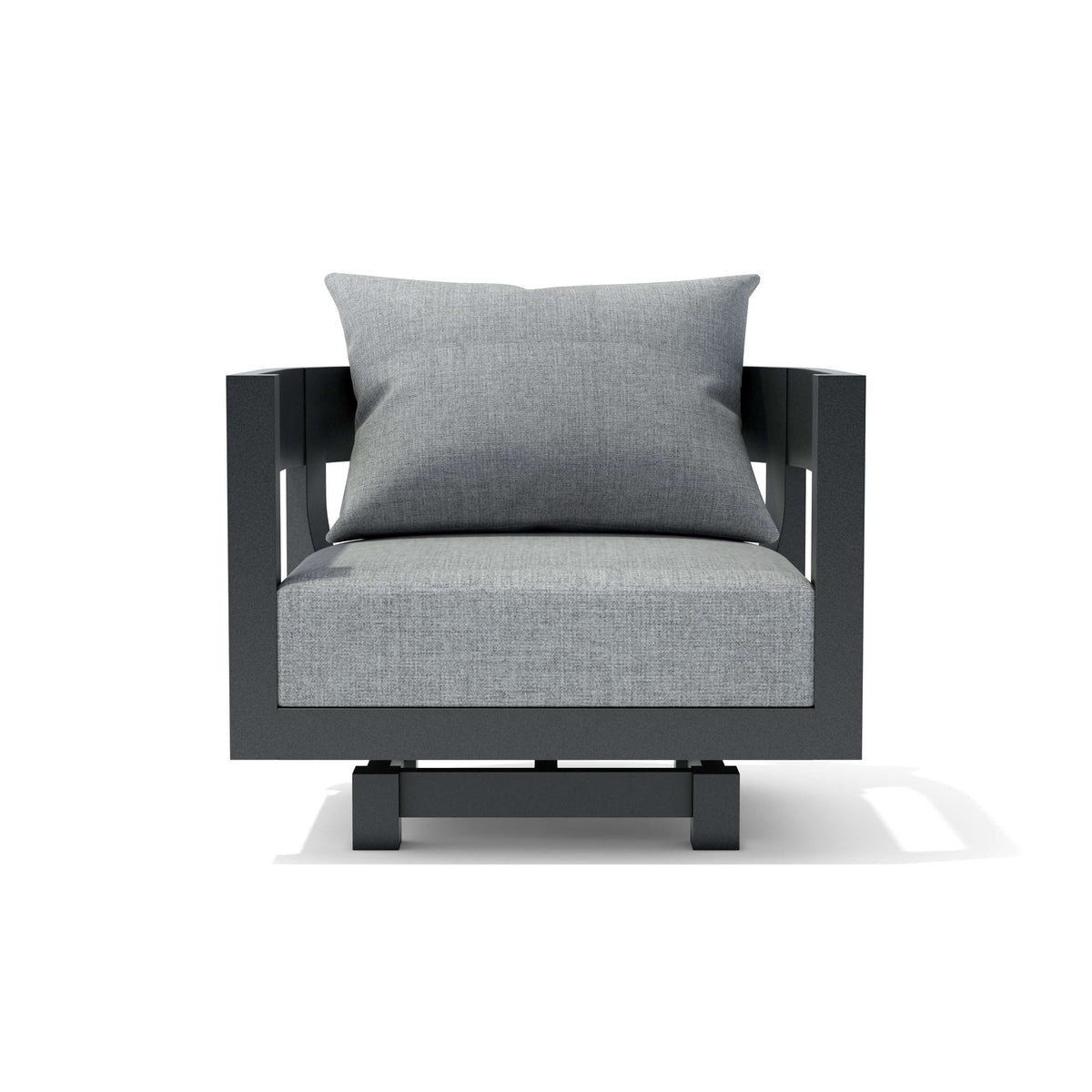 Anderson Teak Coronado Aluminum Swivel Armchair