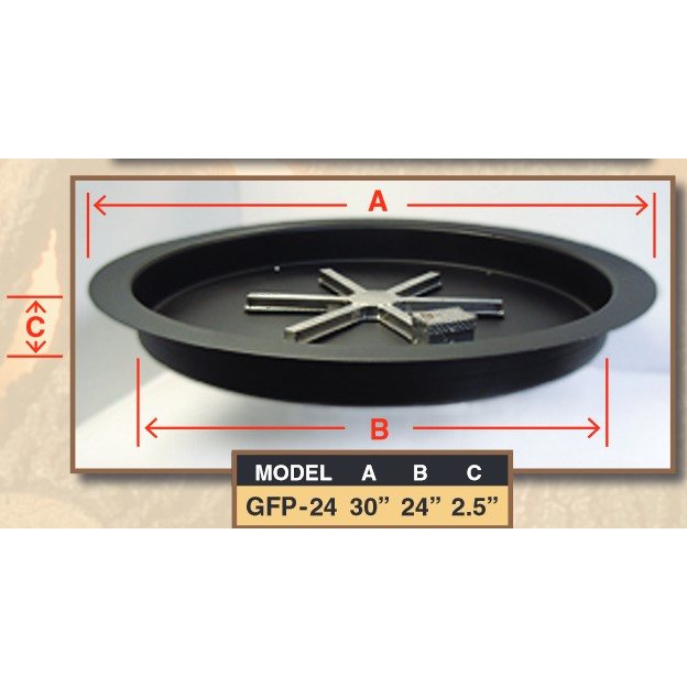 Golden Blount GFP-24-PAN Grand Fire Pit burner pan