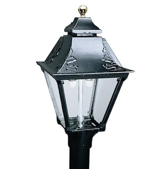 Everglow GG2A cast aluminum gas lamp head, black
