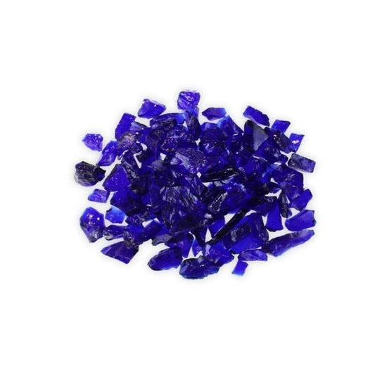 Firegear GL-DARKBLUE-10 dark blue fire glass 1/2 to 3/4 inch 10 lb bag